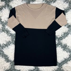 Shein Women's Long Sleeve Shirt Black Tan Size Large